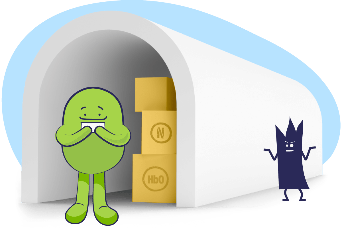 Stay inside the secure VPN tunnel