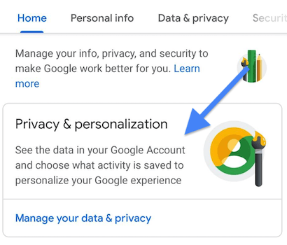 Open Privacy & Personalization on your Android.