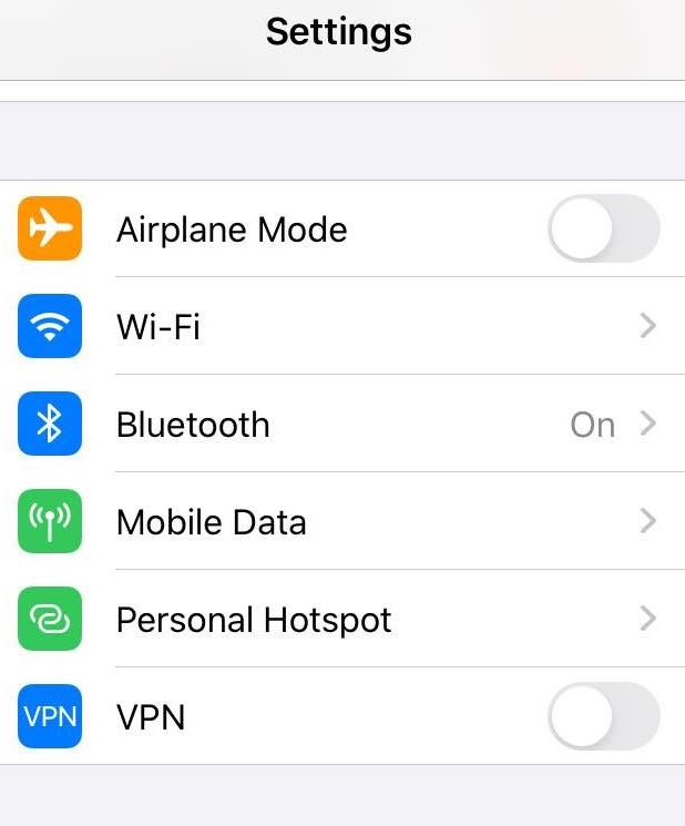 Find subnet mask on iOS by opening Settings and Wi-Fi.