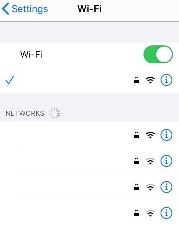Find subnet mask on iOS by opening your Wi-Fi network.