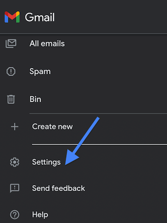 Launch Gmail on iPhone and go for Settings.