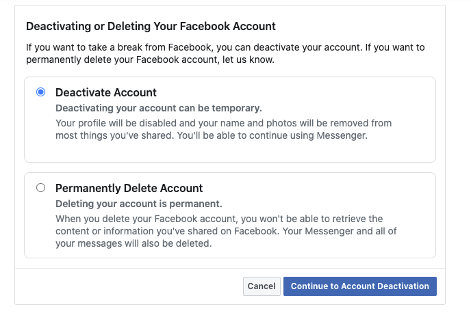 How to delete Facebook account for good 5